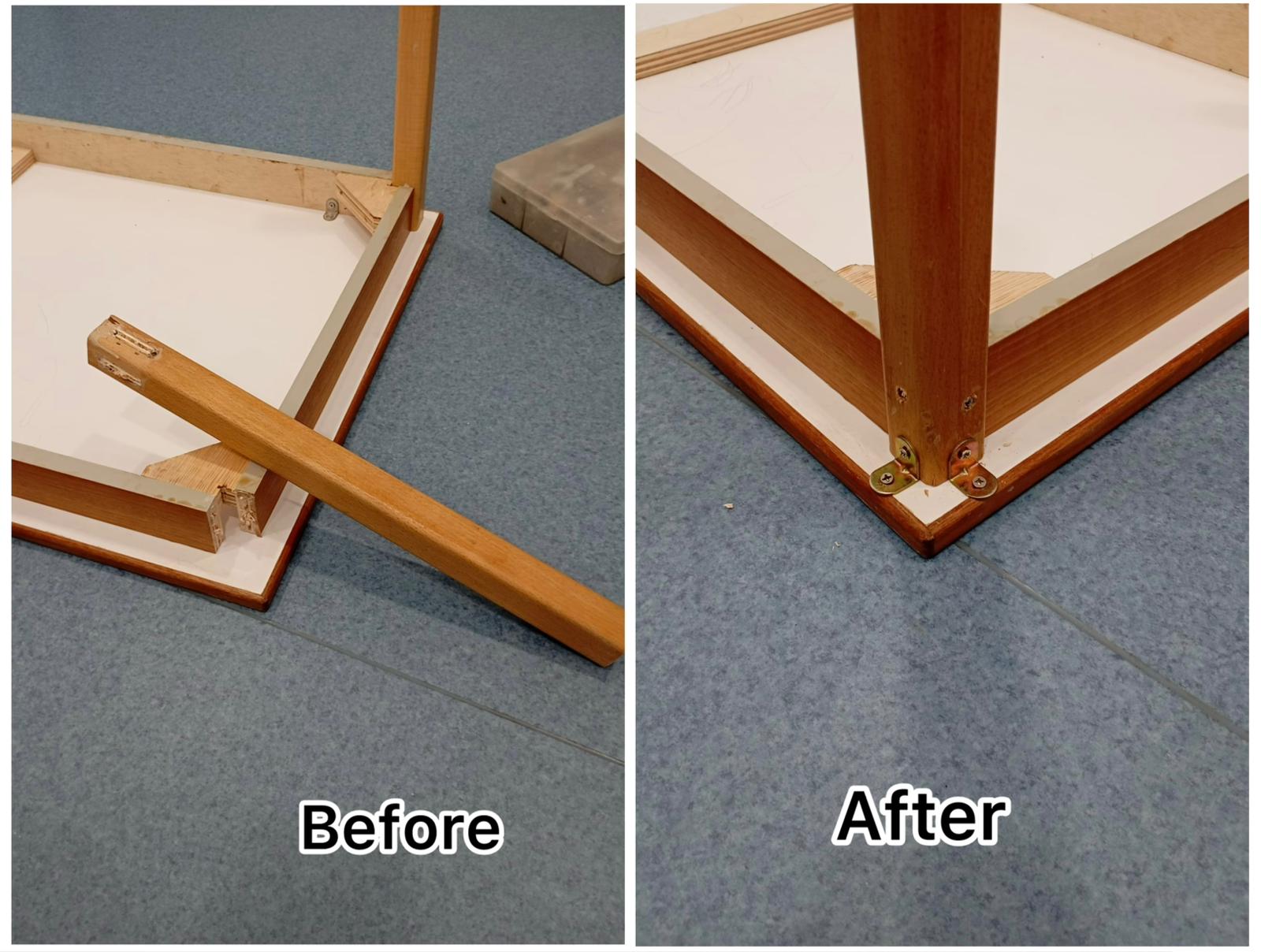 Furniture Repair Service in Singapore – Table Leg Repair & Reinforcement